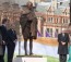 A new statue of Mahatma Gandhi by British sculptor Philip Jackson is unveiled by Finance Minister Arun Jaitley. Also seen are Bollywood actor Amitabh Bachchan, British Prime Minister David Cameron and Gandhi's grandson Gopalkrishna Gandhi, in Parliament Square, London on, Saturday, March 14, 2015.